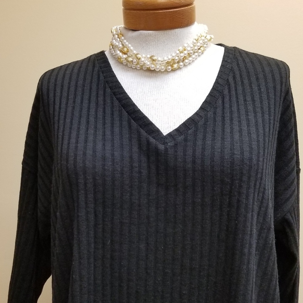 💙  Faded Glory 3/4 Sleeve Black Tunic